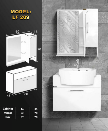 خرید کابین روشویی سفید مدرن